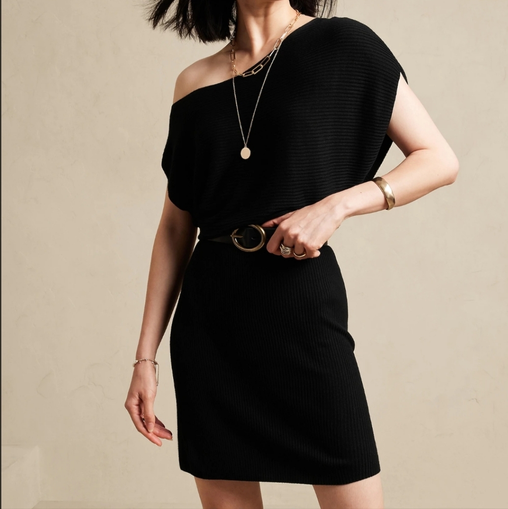 RIB SWEATER DRESS
